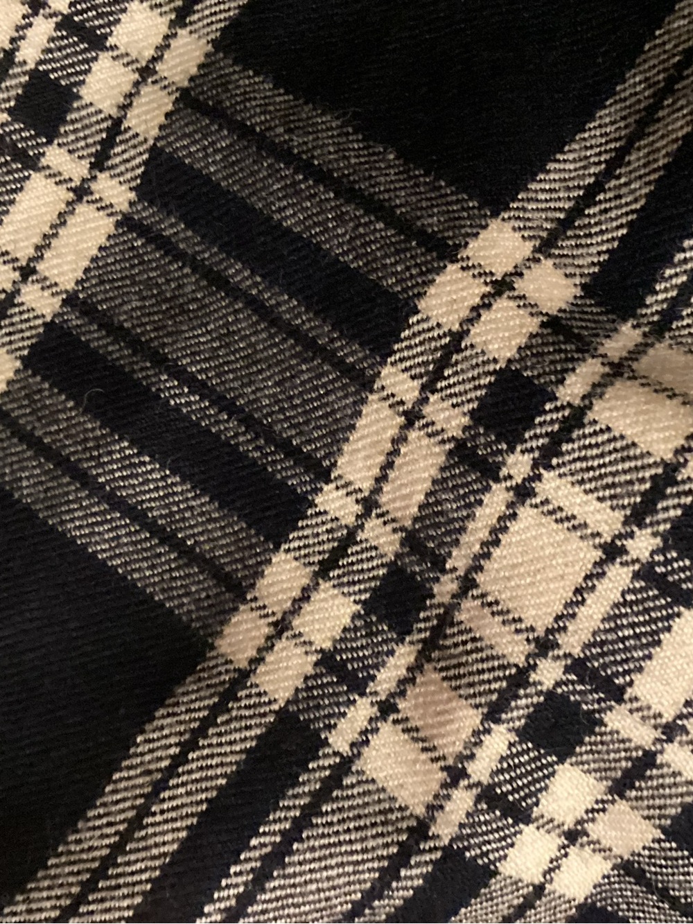 Black & Cream Plaid Knit pants